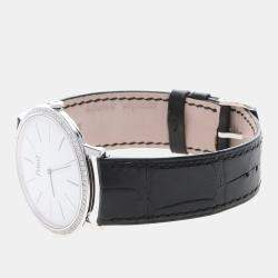 Pre Owned ساعة بياجيه ألتيبلانو G0A29165 تعبئة يدوية مع ماس أبيض وذهب أبيض 18 قيراط للرجال 38 ملم