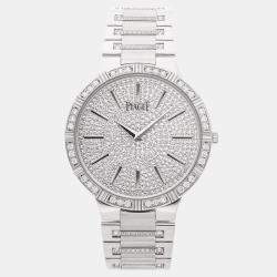 Pre Owned Piaget Dancer G0A34054 Silver 18K White Gold, Diamond Manual Winding Men's Wristwatch 38mm