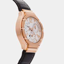 Piaget Silver 18k Rose Gold Polo G0A30028 Automatic Men's Wristwatch 40 mm