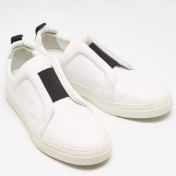 PIERRE HARDY White Leather Lace Up Sneakers Size 43