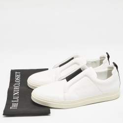 PIERRE HARDY White Leather Lace Up Sneakers Size 43