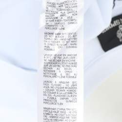 مملوكة مسبقًا Plein Sport White/Silver Jersey Logo T-Shirt L