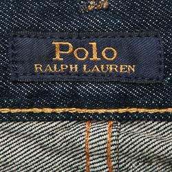 Pre Owned Polo Ralph Lauren Blue Denim Hampton Relax Fit Straight Jeans XXL Waist 38"