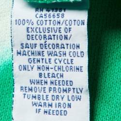 Polo Ralph Lauren Green Tie-Dye Cotton Custom Fit Polo T-Shirt M