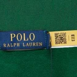 Polo Ralph Lauren Green Embroidered Jersey Zip-Up Track Jacket S