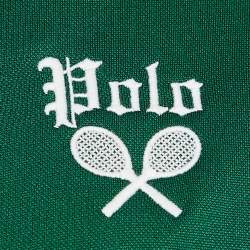 Polo Ralph Lauren Green Embroidered Jersey Zip-Up Track Jacket S