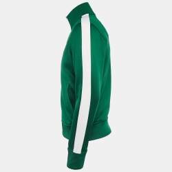 Polo Ralph Lauren Green Embroidered Jersey Zip-Up Track Jacket S