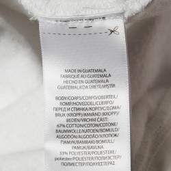 مملوكة مسبقًا Polo Ralph Lauren White/Multicolor Bear Print Cotton Hoodie XL