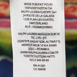 Polo Ralph Lauren Multicolor Printed Cotton Serape Hoodie S