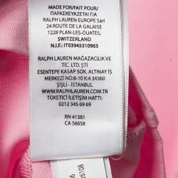 Pre Owned Polo Ralph Lauren Pink Jersey Crewneck T-Shirt L