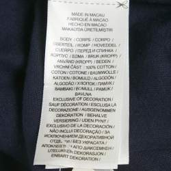 Pre Owned Polo Ralph Lauren Blue Logo Embroidery Cotton Classic Slim Fit T-Shirt XXL