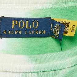 Pre Owned Polo Ralph Lauren Multicolor Tie-Dye Cotton Fleece Sweatshirt L