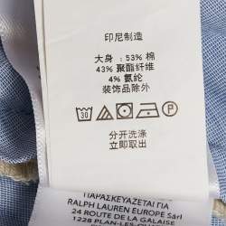 Pre Owned Polo Ralph Lauren Beige Cotton Blend Stretch Straight Fit Shorts L