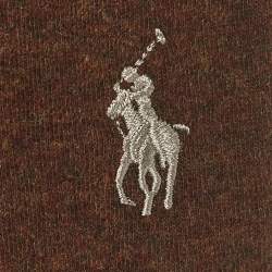 مملوكة مسبقًا هودي بولو رالف لورين بني سحاب تريكو قطن مقاس متوسط