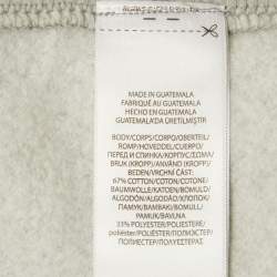 Pre Owned Polo Ralph Lauren Grey Teddy Print Cotton Crewneck Sweatshirt L