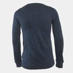 Pre Owned Polo Ralph Lauren Blue Jersey Long Sleeve Top XS