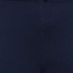 Pre Owned Polo Ralph Lauren Navy Blue Cotton Knit Track Pants XL