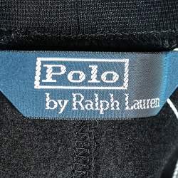 مملوكة مسبقًا بنطلون رياضي بولو باي رالف لوران قطن تريكو أسود برباط مقاس كبير جدًا - إكس لارج