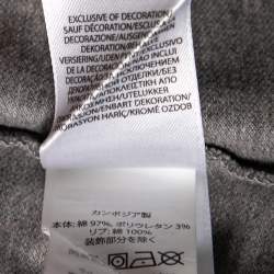 مملوكة مسبقًا Polo Ralph Lauren Grey Cotton Knit Polo T-Shirt S