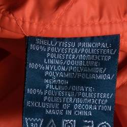 Polo Ralph Lauren Orange Synthetic Quilted Cadwell Bomber Jacket XL