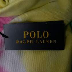 Pre Owned Polo Ralph Lauren Multicolor Tie-Dye Cotton Polo Shirt M   