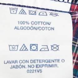 Pre Owned Polo Ralph Lauren Multicolor Checkered Cotton Sleepwear Shirt L