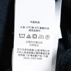 Pre Owned Polo Ralph Lauren Navy Blue Knit Long Sleeve Jumper XL