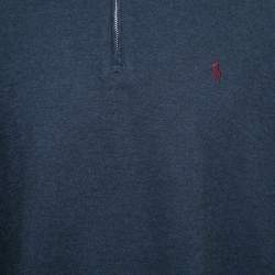 Pre Owned Polo Ralph Lauren Navy Blue Knit Long Sleeve Jumper XL
