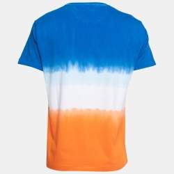 Pre Owned Polo Ralph Lauren Multicolor Tye-Dye Print Cotton T-Shirt L