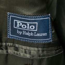 Pre Owned Polo Ralph Lauren Green Cashmere Single Breasted Blazer L