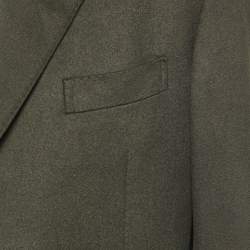 Pre Owned Polo Ralph Lauren Green Cashmere Single Breasted Blazer L