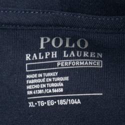Pre Owned Polo Ralph Lauren Navy Blue Zip-Up Hoodie XL