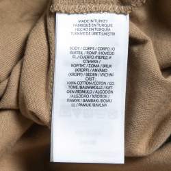 مملوكة مسبقًا Polo Ralph Lauren Light Brown Cotton Custom Slim Fit T-Shirt XXL