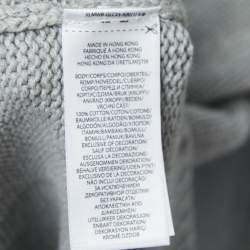 مملوكة مسبقًا Polo Ralph Lauren Grey Cotton Knit Crew Neck Sweater XXL