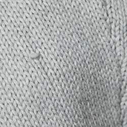 مملوكة مسبقًا Polo Ralph Lauren Grey Cotton Knit Crew Neck Sweater XXL