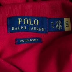 مملوكة مسبقًا Polo Ralph Lauren Red Cotton Core Replen Polo T-Shirt XL