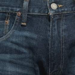 Pre Owned Polo Ralph Lauren Navy Blue Denim Varick Slim Straight Jeans L