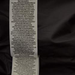 Pre Owned Polo Ralph Lauren Black Quilted Zip Front Down Coat M