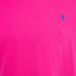 Polo Ralph Lauren Pink/Blue Cotton Classic Fit Long Sleeve T-Shirt M
