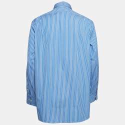 Pre Owned Polo Ralph Lauren Pinstripe Cotton Buttoned Shirt XXL