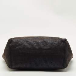 Pre Owned Polo Ralph Lauren Metallic Canvas Big Pony Tote