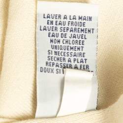 مملوكة مسبقًا Polo Ralph Lauren Cream Cotton Knit Sleeveless Sweater L