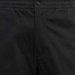 Pre Owned Polo Ralph Lauren Black Cotton Trousers L