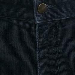 Pre Owned Polo Ralph Lauren Navy Blue Corduroy Trousers L