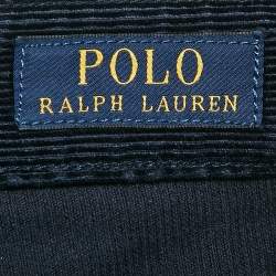 Pre Owned Polo Ralph Lauren Navy Blue Corduroy Trousers L