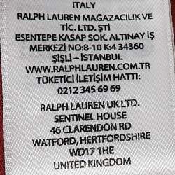 Pre Owned Polo Ralph Lauren Pink Jersey Custom Slim Fit T-Shirt L