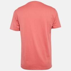 Pre Owned Polo Ralph Lauren Pink Jersey Custom Slim Fit T-Shirt L