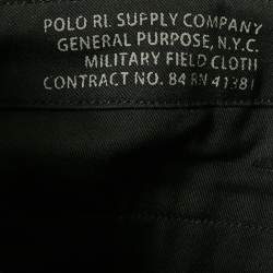 Pre Owned Polo Ralph Lauren Black Cotton Selvedge Chino Straight Fit Pants XXL