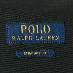 Pre Owned Polo Ralph Lauren Black Cotton Selvedge Chino Straight Fit Pants XXL