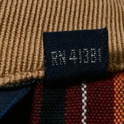 Pre Owned Polo Ralph Lauren Beige/Red Tartan Checks Cotton Zip-Up Jacket L